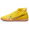 Nike Jr. Mercurial Superfly 9 Club IC, Little/Big Kids' Indoor/Court Soccer Shoes, Yellow Strike Sunset Glow, 38.5 EU