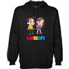 MAGLIERIA CONFORTI novità 2024 Lui e Sofi Felpa con Cappuccio Youtuber Fumetto Lui Bambino e Sofi Bambina Regalo Compleanno v.11 Unisex Bianca o Nera (IT, età, 11 Anni, 12 Anni, Regular, Bianco)