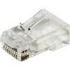 Link CONFEZIONE CONNETTORI PLUG RJ45 CAT.6 UTP CON FORI PASSANTI 100PZ (LKPL8F)