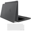TECOOL Cover Smerigliato per MacBook Air M5 M4 M3 M2 13,6 Pollici 2022-2026 A3449 A3240 A3113 A2681, Custodia Rigida Protettiva Ultrasottile in Plastica e Copritastiera UE, Grigio Siderale Opaco