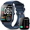 DUSONLAP Smartwatch, 1,85'' HD Schermo Orologio Smartwatch Uomo Donna con Chiamata e Risposta, 112 modalità Sportive, IP68 Impermeabile Orologio Fitness, Smart Watch per Android iOS, Blu