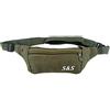 Zisla Marsupio Casual in Tela per Moda, Campeggio, Sportivo, Running con 3 Tasche (Verde)