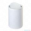 Gettacarta Con Coperchio Girevole - Diam. 25 Cm. Alt. 37 Cm. - Bianco