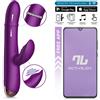 InToYou App Series Sendel Up&Down Beads Ring & Pulsation App Vibrator Purple