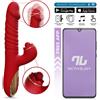 InToYou App Series Ascen Thrusting & Waving Vibrator with App Red