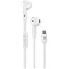 Auricolari Cellular Line Con Microfono a Filo Usb tipo C Bianco