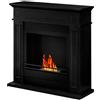 Divina Fire Camino a bioetanolo biocamino da terra JEFFERSON Nero L 89,5 x H90,5 x P28