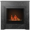 Divina Fire Camino a bioetanolo da terra BELLINI in legno effetto Marmo Nero Made in Italy L96 x P35 x H96