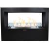 Divina Fire Camino a bioetanolo da terra per interno esterno Giotto S Nero 100x30x70