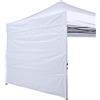 ABCCANOPY Pannello laterale per gazebo a gamba dritta da 2,5 x 2,5 m, solo 1 parete laterale (bianco)