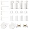 Lifeant 20 Pezzi Supporto, Senza Fori Set di Morsetti di Ricambio per Tende Plissettate, Accessori per Tende Plissettate per Tende Finestre Plissettate, 1