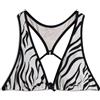 Freddy Top bikini a triangolo stampa zebrata all over