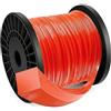 Forever Speed, filo per decespugliatore, cavo in nylon resistente per erbacce, filo per taglio erba in nylon quadrato da 2,4 mm x 100 m, rosso