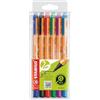 STABILO - Penna Ecosostenibile con punta in fibra - GREENpoint | Confezione da 6, colori assortiti