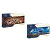 Disney 2 x 1000 pezzi Panorama puzzle Topolino e Minnie Mouse - Confezione doppia, ciascuno 98x33cm / 38x13