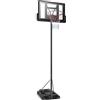 COSTWAY Canestro da Basket Portatile e Regolabile 180-305 cm, Canestro da Basket da Esterno ed Interno con Tabellone Resistente, Rete di Nylon e Base Riempibile, Ideale per Adolescenti e Adulti