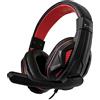 FENNER TECH CUFFIE GAMING SOUNDGAME + MICROFONO PC/CONSOLE RED