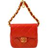 CHANEL Pre-Owned - Clutch mini trapuntata anni '90-2000 - Donna - pelle di agnello - Taglia unica - Rosso