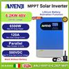 ANENJI 6.2KW Inverter solare off-grid ibrido MPPT 120A 230Vac 48V 500Vdc Parallelo WIFI