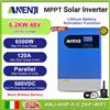 ANENJI MPPT 6.2KW Inverter solare off-grid ibrido 120A 230Vac 48V 500Vdc Parallelo WIFI
