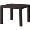 Ikea Tavolino laccato nero marrone (55 x 55 cm)