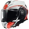 LS2, Casco Moto Modulare ADVANT X METRYK White Red, S