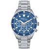 Breil Orologio UOMO OVERHAND quadrante MONO-COLORE BLU movimento CRONOGRAFO QUARZO e BRACCIALE ACCIAIO ARGENTO EW0715