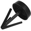 Satix SKT BN610 Tappo del palo, universalmente adatto per tubo da 42-60 mm nero