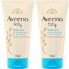 Aveeno Baby Crema Idratante Viso e Corpo con Avena 2x150 ml