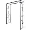 Louis Moulin Arco da Giardino lineare in Tubo Quadrato da 25 mm - 155 x 50 x 198 cm - Antracite - Made in France