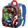 Marvel Avengers Invencible-Zaino 3D Piccolo, Multicolore, 26 x 31 cm, Capacità 8.5 L