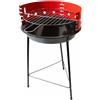 GUSTO CASA - Barbecue tondo con griglia in acciaio inox - diametro 33cm