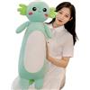 Aiuidun Cuscino di peluche Axolotl lungo, animale carino Axolotl imbottito corpo peluche morbido Plushies bambola giocattolo per le ragazze ragazzi(65cm/25.59inch,Green)