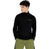 Champion Legacy Micro Polar Fleece-Script Logo Half Zip Top Felpa, Nero, XL Uomo