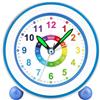 DTKID Sveglia Bambini Silenziosa, Luce Notturna, Snooze, (Blu)