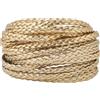 GORGECRAFT Cordoncino in pelle intrecciata da 5 m, 5 mm, in pelle ecologica in poliuretano, spessore 2 mm, piatto, piegato, per fai da te, intrecciare, bracciali, cavigliere, girocollo, collane