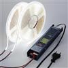 BENLUN Striscia LED COB da Interno Adesiva 24V 20 Metri con Alimentatore | 6000K Bianco Freddo Luci LED Tagliabile CRI 93 160W per Camera da Letto, Cucina, Stanza, Soggiorno, 10 Metri X 2