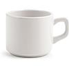 H&H Stoccolma Set 24 Tazze Tè, Stoneware, Bianco, 190cc