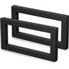 Mordx 2 Supporti da Parete, Design per Lavabo, Supporto per Scaffali, Consolle per Lavabo, Porta Asciugamani (Nero, 30 cm)