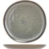 Cosy & Trendy Set di 6 piatti dessert in gres, Oona Sand, verde, D20,8 cm x 1,9 cm