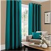 GC GAVENO CAVAILIA Gaveno cavalia Tende in Tessuto Effetto Seta, 90 x 90 cm, Poliestere, Teal, 36 x 27 x 7.5 cm