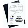 Peachy Antics Biglietto di compleanno divertente dal cane Stop Blaming Your Farts On Me You puzzolente B* stard Biglietto di auguri divertente dal cane AP87