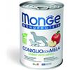 Monge Monoprotein Coniglio e Mela per Cani 400gr - 400 g - KIT 12x PREZZO A CONFEZIONE