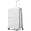 Samsonite Freeform Hardside espandibile con doppie ruote girevoli, bianco/grigio., Checked-Medium 24-Inch, Freeform Hardside espandibile con doppie ruote girevoli
