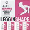 Aesthete LEGGINSHAPE Set Di 4 Trattamenti Collant Drenanti Anticellulite Forte + 4 PantaCartene Omaggio, Valida Alternativa a Bende e Bendaggi Drenanti Gambe Rassodante Con Acido Glicolico + Sali Del Mar Morto