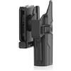 efluky Fondina Glock17/22/31 Pistola Polimero Holster per Glock 17 22 31 (Gen1-5), Belt Clip 360° Regolabile