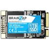 BRAINZAP SSD mSATA 1TB 1000GB - SATA III 6GBit/s - Mini SATA - 550MB/s lettura 540MB/s scrittura Solid State Drive