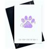 Peachy Antics Happy Birthday From the Dog To Dog Mum Happy Birthday Love From Your Fur Baby Purple Paw Print For Dog Mum AP90