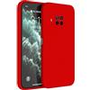 Topme Cover per Xiaomi MI 10T Lite 5G (6.67 Inches) Custodia Case, Protezione Della Pelle Della Custodia in Silicone Tpu - Rosso Cina