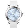 Ice-Watch - ICE steel White pastel blue - Orologio bianco da Donna con Cinturino in silicone - 020380 (Medium)